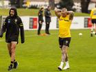 Dustin Martin continues to be hampered by a back injury. (Diego Fedele/AAP PHOTOS)