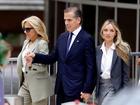 First lady Jill Biden, Hunter Biden and his wife Melissa Cohen Biden, leave court after his conviction on felony gun charges in June. 