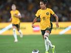 Young Mary Fowler is ready to step up for the Matildas at the Olympic Games in Paris. (Joel Carrett/AAP PHOTOS)