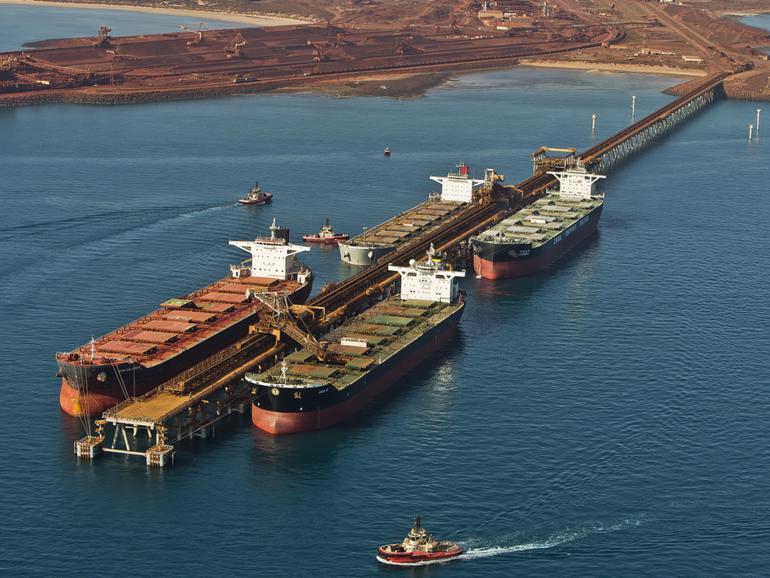 Rio Tinto, 360 Mt/a ceremony at Cape Lambert, Cape Lambert, WA, Australia