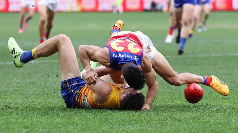 The AFL has not backed down over banning Charlie Cameron over this tackle.
