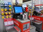 Coles check-outs were affected by the outage that crippled much of the country's systems on Friday. (Lukas Coch/AAP PHOTOS)