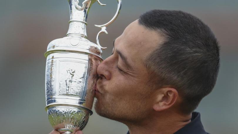 Xander Schauffele says his dad will get the first swig from the Claret Jug after his Open win.