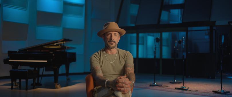 Dirty Pop: The Boy Band Scam. AJ McLean in Dirty Pop: The Boy Band Scam. Cr. Courtesy of Netflix  2024