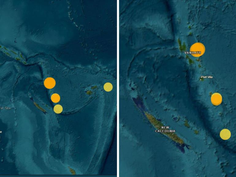 Australia’s close neighbour Vanuatu has been shaken by a large earthquake.