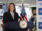 Vice President Kamala Harris speaks at her campaign headquarters in Wilmington, Del., Monday, July 22, 2024. 