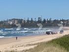 A man is being treated for injuries after he was bitten by a shark at a beach in northern NSW. 