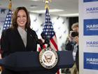 Vice President Kamala Harris speaks at her campaign headquarters in Wilmington, Del., Monday, July 22, 2024. (Erin Schaff/The New York Times via AP, Pool)