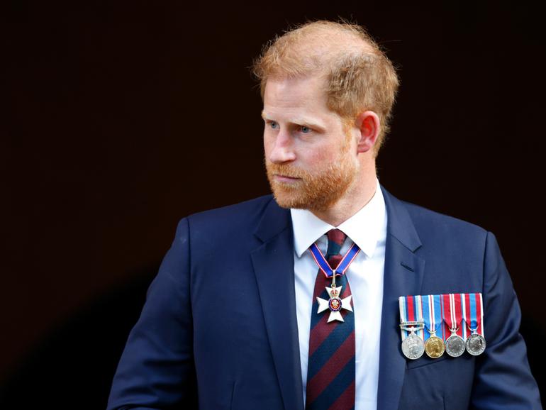 Prince Harry attended The Invictus Games Foundation 10th Anniversary Service at St Paul’s Cathedral on May 8, 2024 in London.