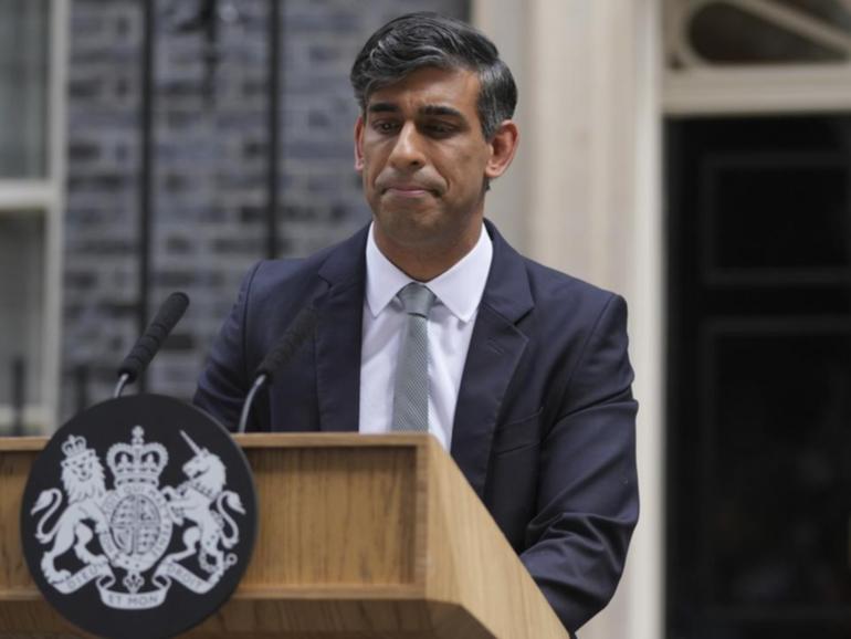 Rishi Sunak will remain acting Conservatives leader until his successor is announced in November. 