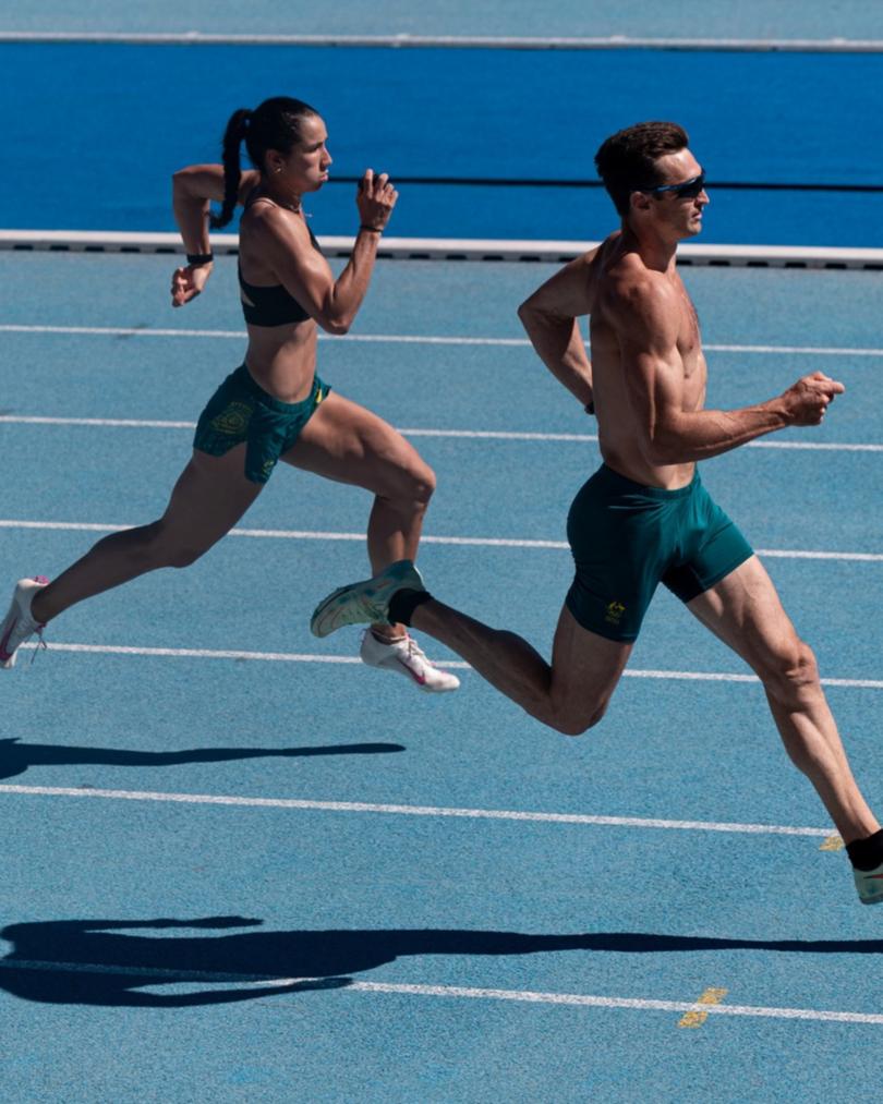 Tori West and Daniel Golubovic training.