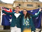 Australian athletes Jessica Fox and Eddie Ockenden.