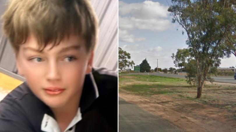 An urgent search is underway for a school boy who has been missing for a night in bitterly cold conditions in northwest Victoria.