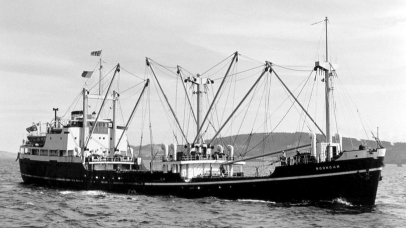 MV Noongah sank in heavy seas off the NSW coast while carrying steel from Newcastle in August 1969.