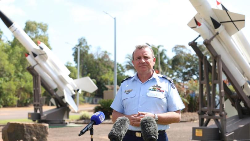 Air Commodore Pete Robinson says the fighter crash did not involve any other planes. ((A)manda Parkinson/AAP PHOTOS)