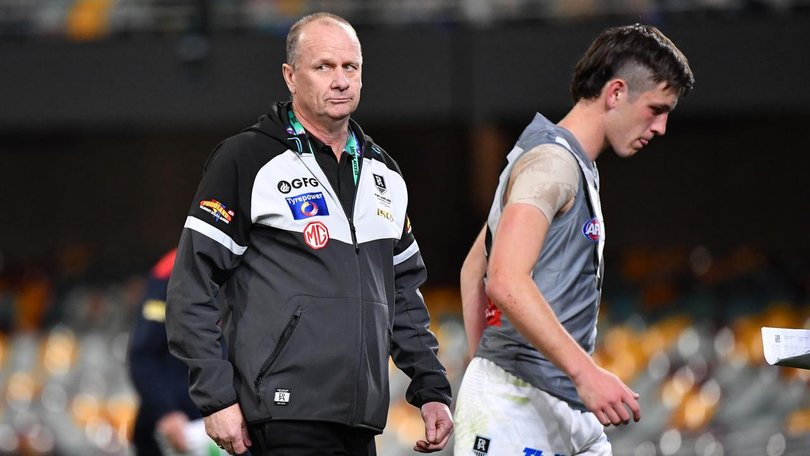 Power coach Ken Hinkley says he doesn't know what more to say to the heavily fined Zak Butters. (Darren England/AAP PHOTOS)