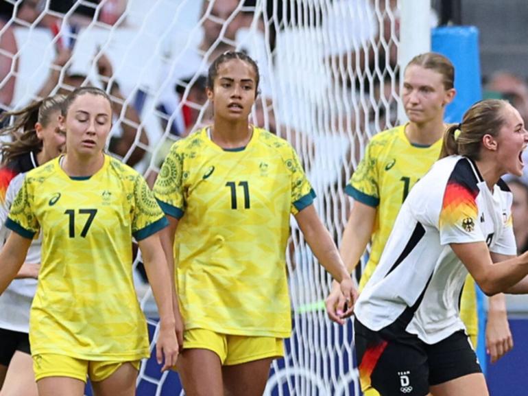 Mary Fowler had a very quiet night during the Olympics Opener against Germany.