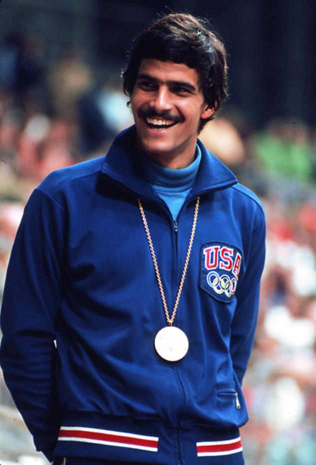 Over eight days Mark Spitz swam in seven events and emerged with gold and a new world record in each.