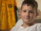Xavier Pudovkin,6, was diagnosed with neuroblastoma, a form of cancer that starts in nerve cells when he was three-years-old.