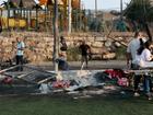 Ten people died after a Hezbollah rocket hit a football pitch in Israeli-occupied Golan Heights. (EPA PHOTO)