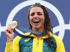 Jessica Fox with her gold medal.