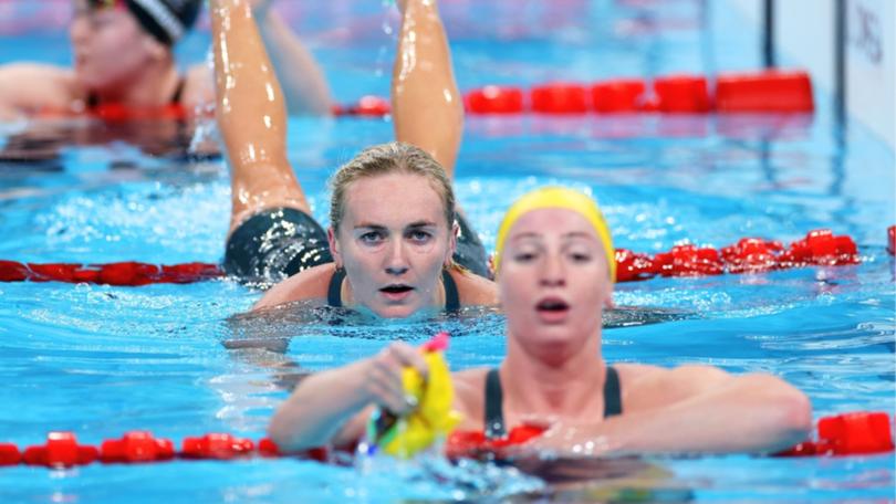 Ariarne Titmus and Mollie O’Callaghan qualified first and second for the 200m freestyle final. 