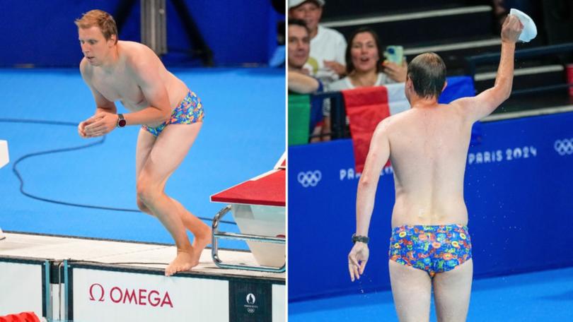 A lifeguard saved the day by diving in to get the swimming cap. 