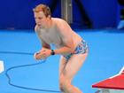 A lifeguard saved the day by diving in to get the swimming cap. 