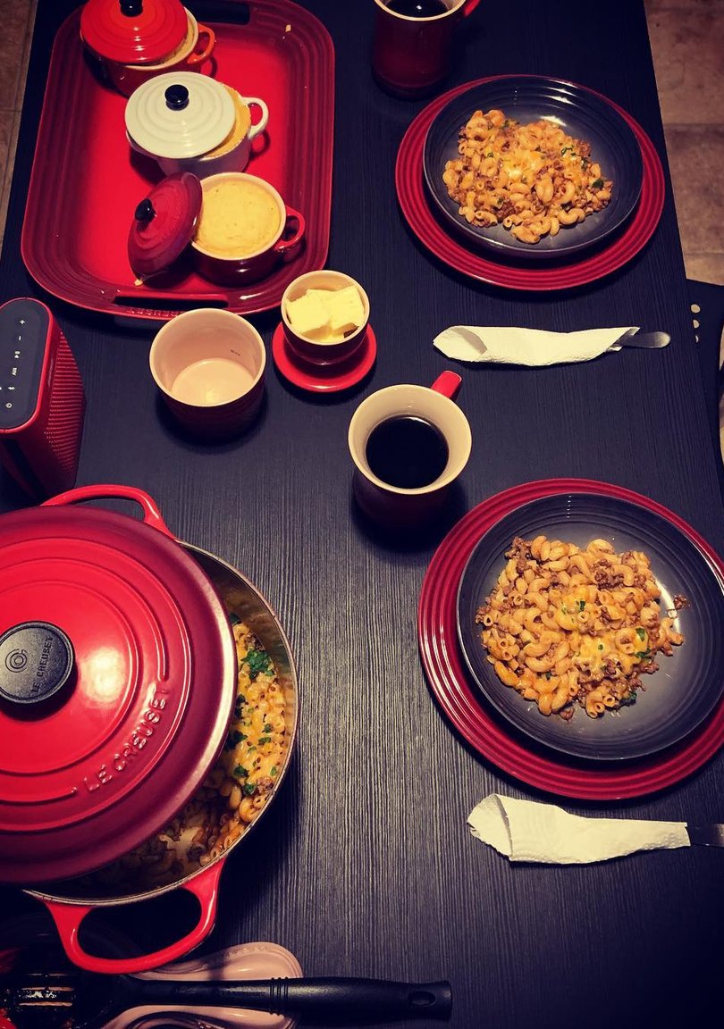 Le Creuset is a luxury kitchenware brand.