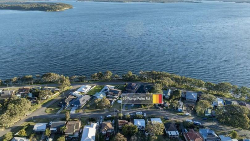 An aerial shot of the property.