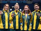 An on-air remark made after Australia's Olympic 4x100m freestyle win has seen a commentator axed. 