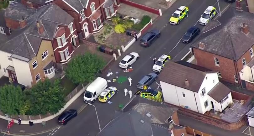 Armed police and paramedics swooped on the town of Southport, Merseyside, just before midday local time after a knife man walked into the dance school and launched a 'ferocious attack'.