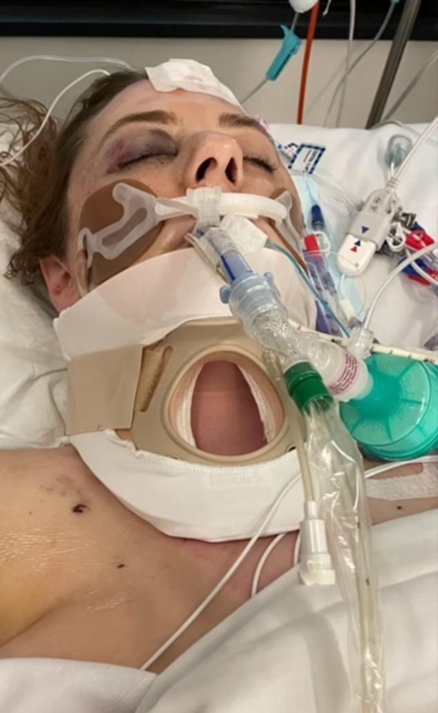 Shylah Rodden in hospital.