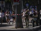 A soldier patrols during the 2024 Paris Olympics in Marseille, France. 