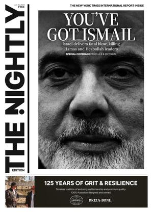 The front page of The Nightly for 31-07-2024