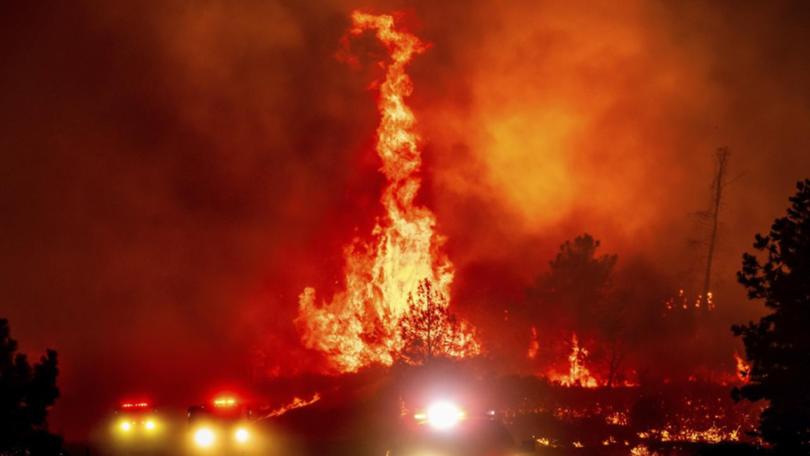 More than 5500 firefighters from across California and other states are working around the clock to douse the Park Fire, burning in the state’s Central Valley, about 145km north of Sacramento.