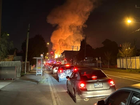 Some Melbourne residents have been advised to “take shelter indoors immediately” after a warehouse became engulfed in flames.