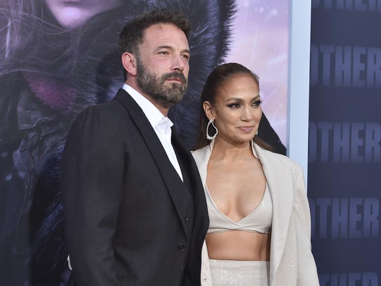 Ben Affleck, left, and Jennifer Lopez.