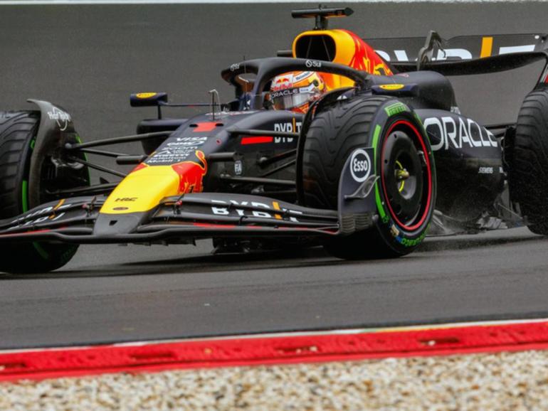 Max Verstappen, Red Bull's three-time world champion, in action at the Belgian Grand Prix. (EPA PHOTO)