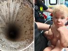 A 14-month-old boy was rescued from inside a PVC pipe after becoming trapped underground in Moundridge, Kansas.