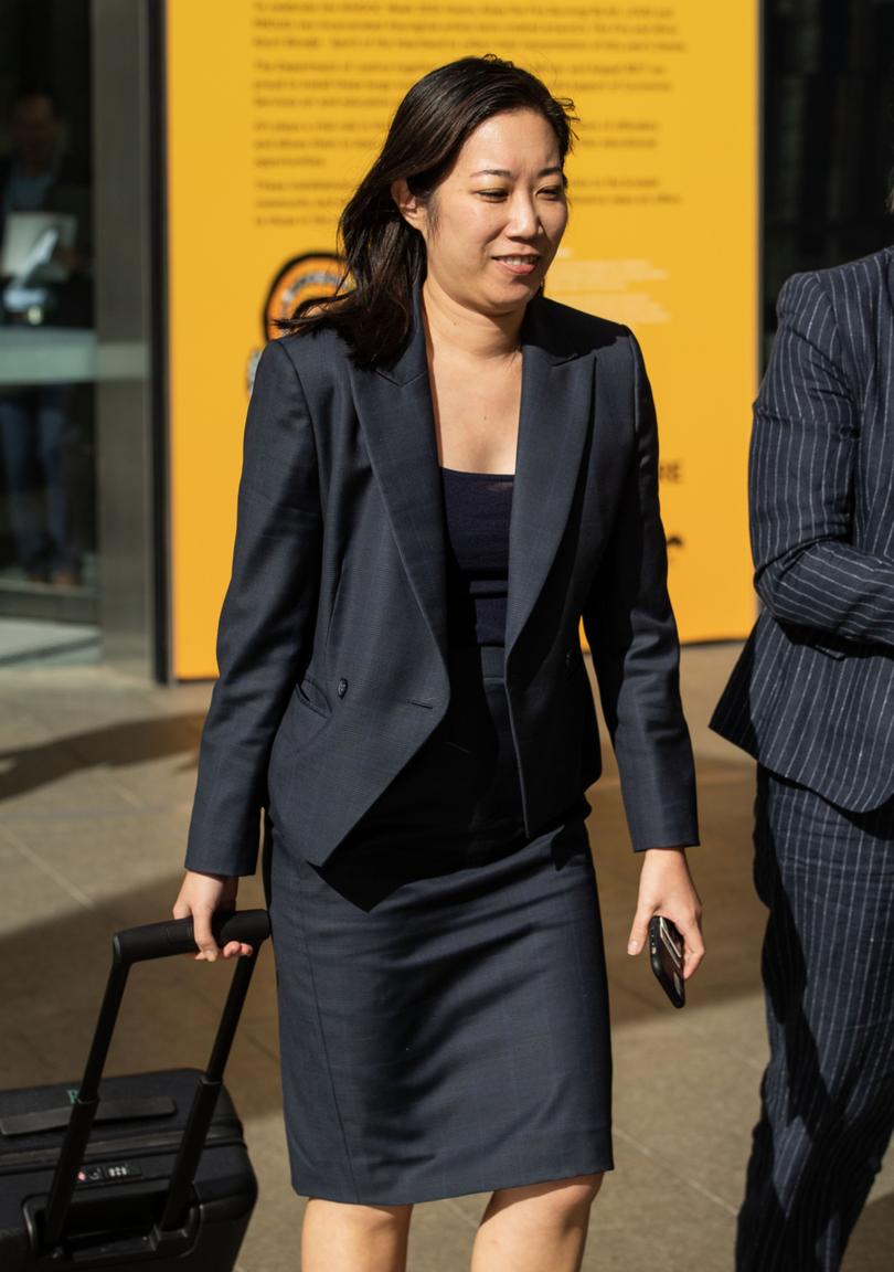 Reynolds Vs Higgins: Lawyer Rachael Young SC leaves the DMJC today. 