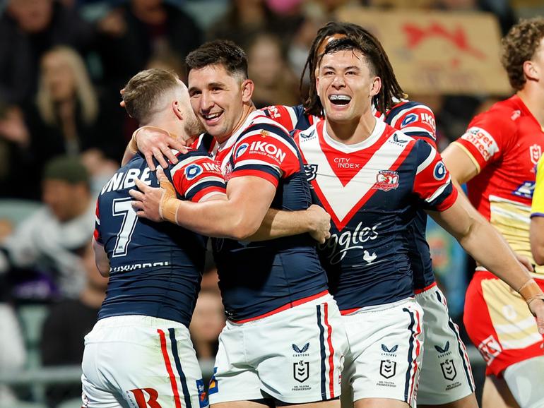 The Roosters ran out 40-34 winners over the Dolphins.