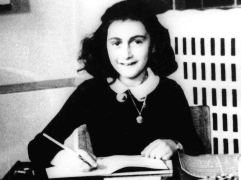 The Anne Frank Foundation is upset that vandals wrote 'Free Gaza' on a statue of the young diarist.