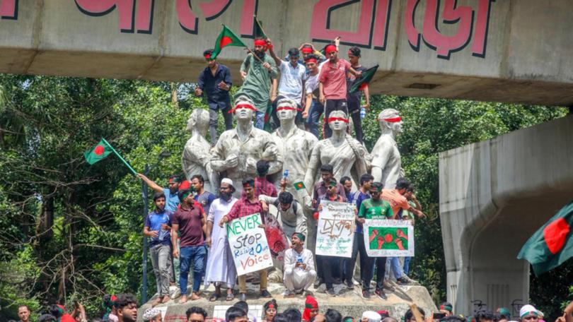 Student protesters in Bangladesh are calling for Prime Minister Sheikh Hasina to resign.