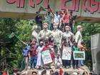 Student protesters in Bangladesh are calling for Prime Minister Sheikh Hasina to resign.