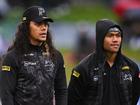 Jarome Luai is delighted great mate Brian To'o will remain at Penrith.  (James Gourley/AAP PHOTOS)