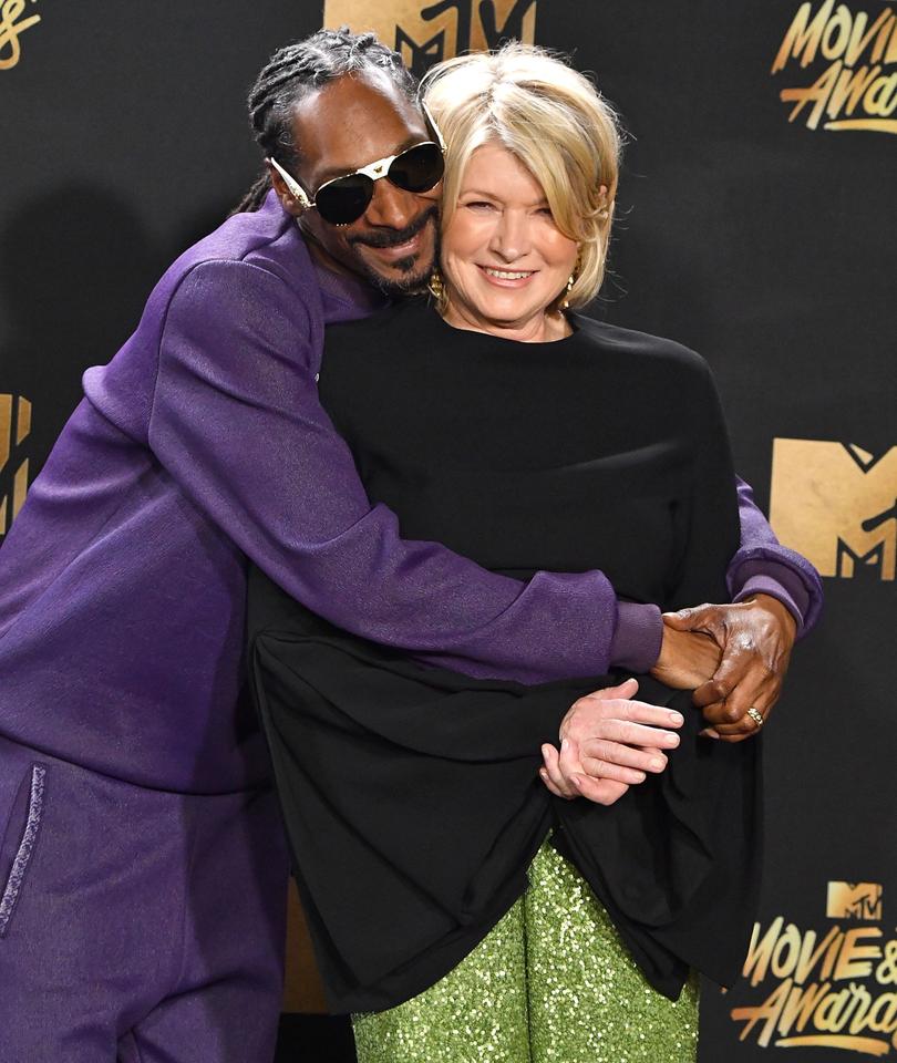 Snoop Dogg and Martha Stewart at the 2017 MTV Movie and TV Awards. (Photo by Steve Granitz/WireImage)