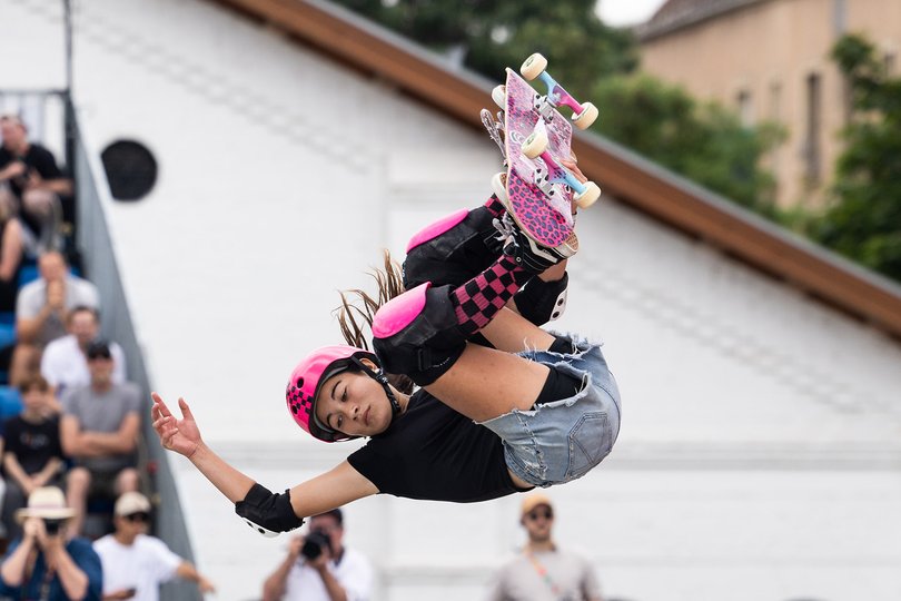 Australian skateboarder Arisa Trew.