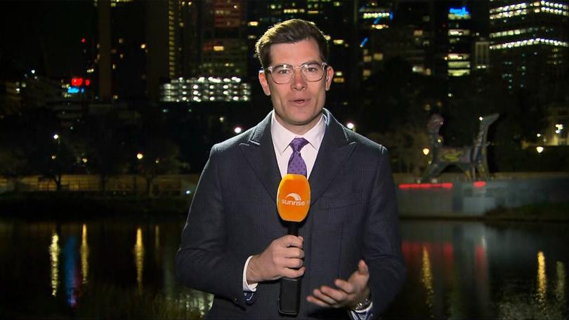 Sunrise’s Melbourne reporter Andrew McCormack spoke about the Victorian quake on the show.