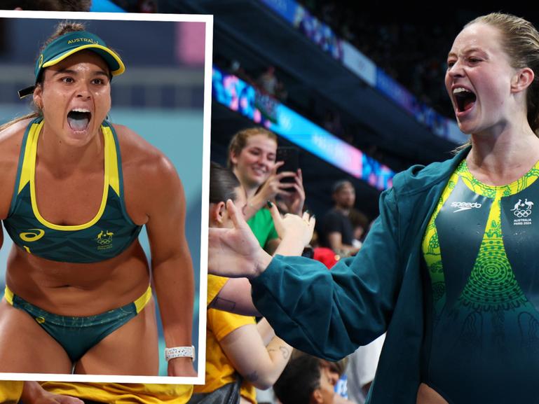 Australia's women's water polo and beach volleyball teams are into semifinals.